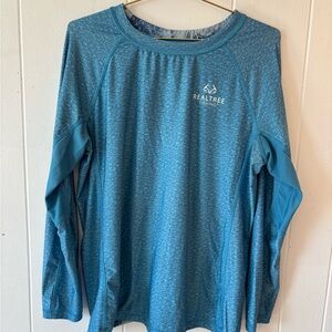 Realtree Fishing Reversible Blue Performance Long Sleeve Shirt